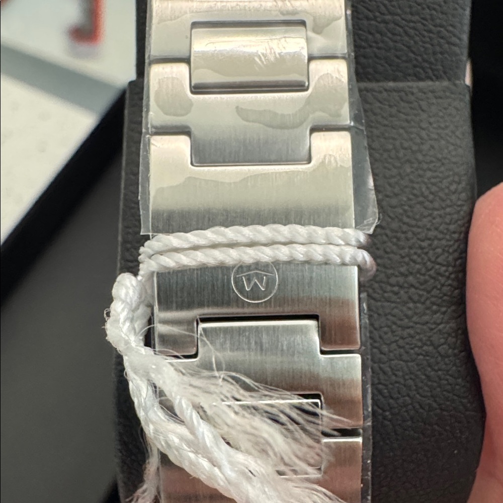 Movado Black Dial Silver Bracelet Watch - Picture 2 of 4